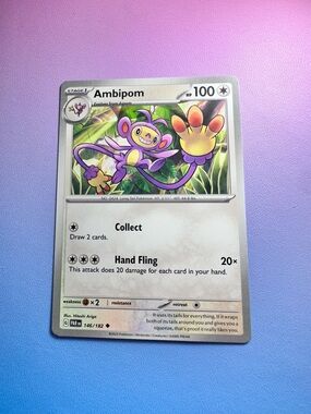 ambipom (146/182) - uncommon — pokémon: paradox rift